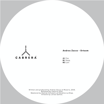 Andres Zacco - Ortsom EP - Cabrera