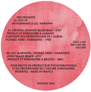 Luc Marianni - La Fete EP - DDD Luc Marianni - La Fete EP - DDD