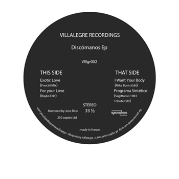 Discomanos EP - VA - Villalegre Recordings