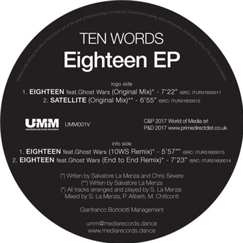 Ten Words - Eighteen EP - UMM