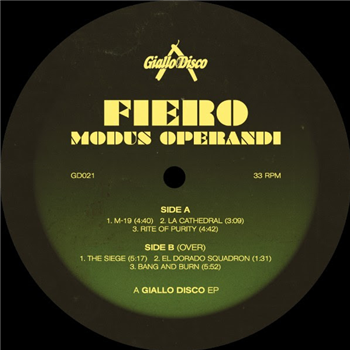 FIERO - MODUS OPERANDI EP - Giallo Disco FIERO - MODUS OPERANDI EP - Giallo Disco