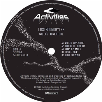 LOST SOUND BYTES - WILLIS ADVENTURE 12" - Activities Records LOST SOUND BYTES - WILLIS ADVENTURE 12" - Activities Records