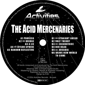 THE ACID MERCERNARIES - BRAVE NEW WORLD TO COME - Activities Records THE ACID MERCERNARIES - BRAVE NEW WORLD TO COME - Activities Records