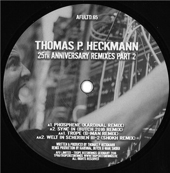 Thomas P. Heckmann - 25th Anniversary Remixes Part 2 - AFU Limited