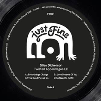 GILES DICKERSON - TWISTED APPENDAGES - Just Fine Records GILES DICKERSON - TWISTED APPENDAGES - Just Fine Records