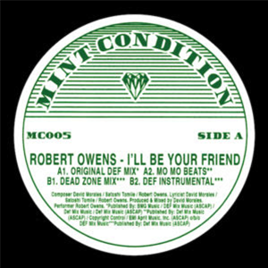 ROBERT OWENS - ILL BE YOUR FRIEND - MINT CONDITION