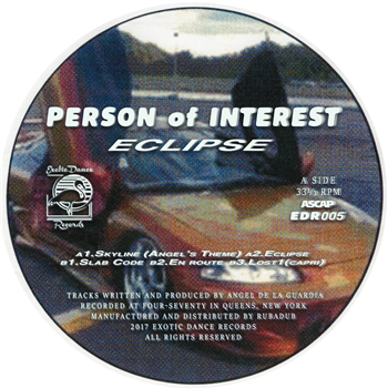 Person of Interest - Eclipse EP - Exotic Dance Person of Interest - Eclipse EP - Exotic Dance