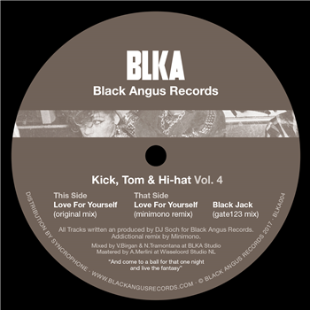 DJ Soch – Kick,Tom & Hit Hat Vol.4 - Black Angus Records