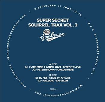 MARK FUNK / DANNY CRUZ / PETER BROWN / DJ MES / HAZZARO - Super Secret Squirrel Trax Vol 3 - Guesthouse MARK FUNK / DANNY CRUZ / PETER BROWN / DJ MES / HAZZARO - Super Secret Squirrel Trax Vol 3 - Guesthouse