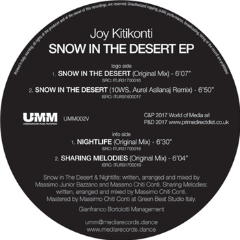 Joy Kitikonti - Snow In The Desert EP - UMM
