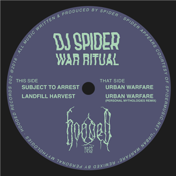 DJ Spider - War Ritual - Hooded Records