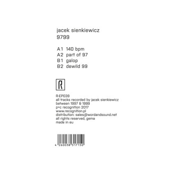 Jacek Sienkiewicz - 9799 (Incl CD) - Recognition