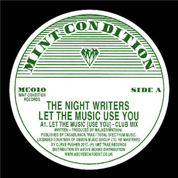 THE NIGHT WRITERS - LET THE MUSIC (USE YOU) (White Vinyl Repress) - MINT CONDITION