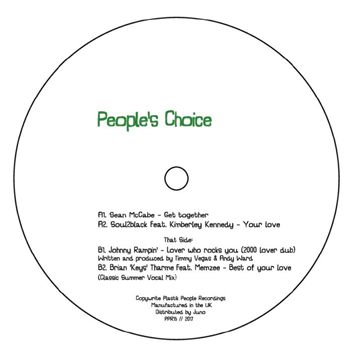 Sean MCCABE / SOUL2BLACK / JOHNNY RAMPIN / BRIAN ‘KEYS THARME - Peoples Choice - Plastik People
