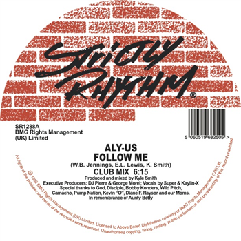 ALY-US - 	Follow Me (White Vinyl) - STRICTLY RHYTHM