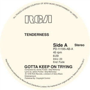 TENDERNESS - KEEP ON TRYING - RCA