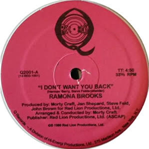 RAMONA BROOKS - I DON’T WANT YOU BACK - Q RECORDS
