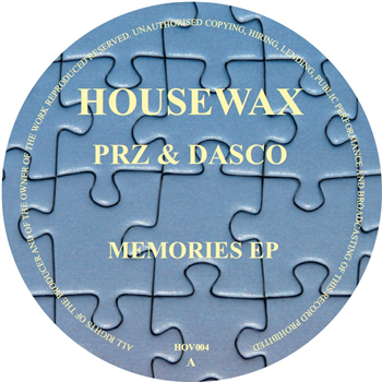 PRZ & Dasco - Memories EP (incl. Boo Williams RMX) - Housewax