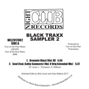 BLACK TRAXX - SAMPLER 2 - NIGHT CLUB RECORDS BLACK TRAXX - SAMPLER 2 - NIGHT CLUB RECORDS