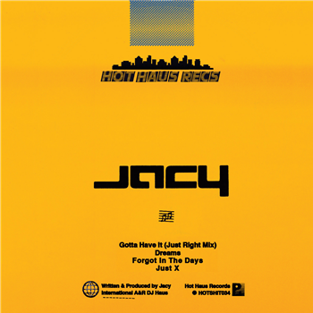 DJ Jacy - Dreams EP - Hot Haus Recs