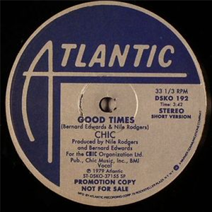 CHIC - GOOD TIMES - Atlantic