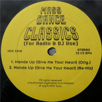 MASS DANCE CLASSICS - VOLUME 686 (FOR RADIO & DJ USE) - MASS DANCE CLASSIC