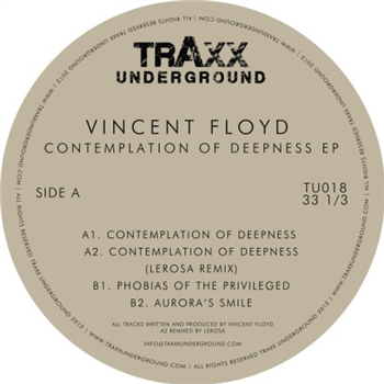 Vincent Floyd -  Contemplation Of Deepness EP - TRAXX UNDERGROUND