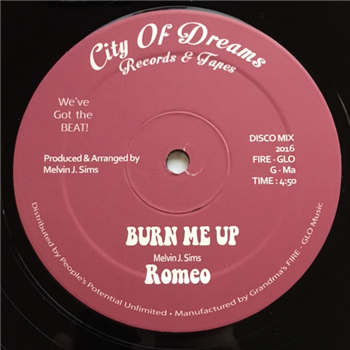 Melvin Sims - Burn Me Up - CITY OF DREAMS