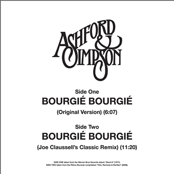 Ashford & Simpson - Bourgié Bourgié (Incl Joe Claussells Remix ) - Groovin Records Ashford & Simpson - Bourgié Bourgié (Incl Joe Claussells Remix ) - Groovin Records