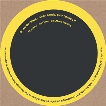 Domenico Rosa - Clean Hands, Dirty Hearts EP - Imprints Records Domenico Rosa - Clean Hands, Dirty Hearts EP - Imprints Records