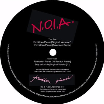 N.O.I.A. - FORBIDDEN PLANET (REMIXES) - N.O.I.A. Records