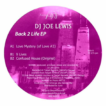 DJ JOE LEWIS - Back 2 Live EP - Deepart Sounds