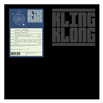 Christian Hornbostel - Materia Prima EP - Kling Klong