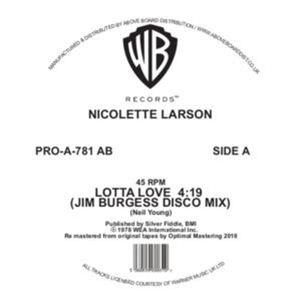 NICOLETTE LARSON - LOTTA LOVE (JIM BURGESS DISCO MIX) - Warner Bros. Records