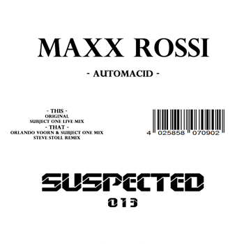 Maxx Rossi – Automacid - Suspected Maxx Rossi – Automacid - Suspected