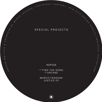 MARCO FARAONE - JUSTICE EP - Rekids