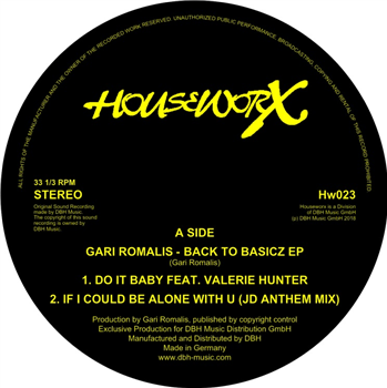 Gari Romalis - Back 2 Basicz - Houseworx Records