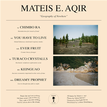 Mateis E. Aqir - Geography of Nowhere - Jungle Gym Records
