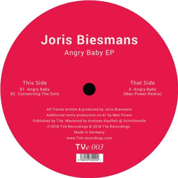 Joris Biesmans - Angry Baby EP - TVe Recordings Joris Biesmans - Angry Baby EP - TVe Recordings