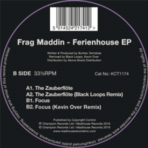 FRAG MADDIN - FERIENHOUSE EP (INC. BLACK LOOPS, KEVIN OVER REMIXES) - MADHOUSE RECORDS
