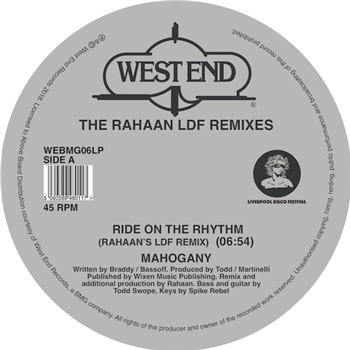 THE RAHAAN LDF REMIXES (INC. MAHOGANY, CHUCK DAVIS ORCHESTRA, BILLY NICHOLS, BRENDA TAYLOR) - VARIOUS ARTISTS - West End Records