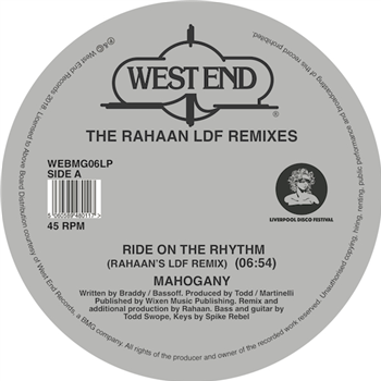 THE RAHAAN LDF REMIXES (INC. MAHOGANY, CHUCK DAVIS ORCHESTRA, BILLY NICHOLS, BRENDA TAYLOR) - VARIOUS ARTISTS - West End Records THE RAHAAN LDF REMIXES (INC. MAHOGANY, CHUCK DAVIS ORCHESTRA, BILLY NICHOLS, BRENDA TAYLOR) - VARIOUS ARTISTS - West End Records