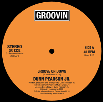 Dunn Pearson Jr - Groove On Down - Groovin Recordings