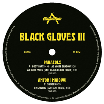 Parasols / Antoni Maiovvi - Black Gloves III EP - Giallo Disco