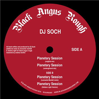 DJ Soch – Planetary Session - Black Angus Rough