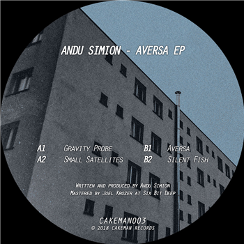 Andu Simion - Aversa EP - Cakeman Records