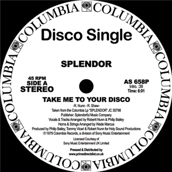 Splendor - Columbia Disco Series