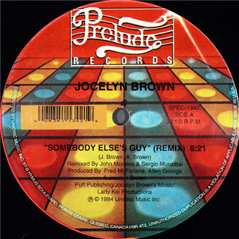 JOCELYN BROWN - SOMEBODY ELSES GUY - Unidisc