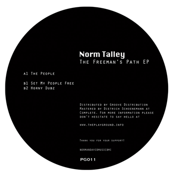 Norm Talley - THE FREEMANS PATH EP - Playground