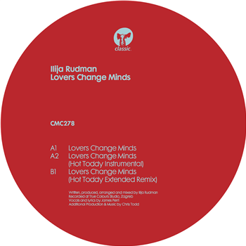 ILIJA RUDMAN - LOVERS CHANGE MINDS (INC. HOT TODDY REMIXES) - CLASSIC